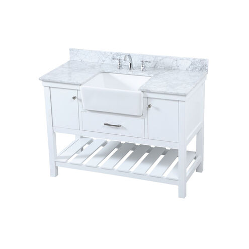 Clement 48 X 22 X 34 inch White Bathroom Vanity Cabinet