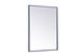 Monet 40 X 30 inch Blue Wall Mirror