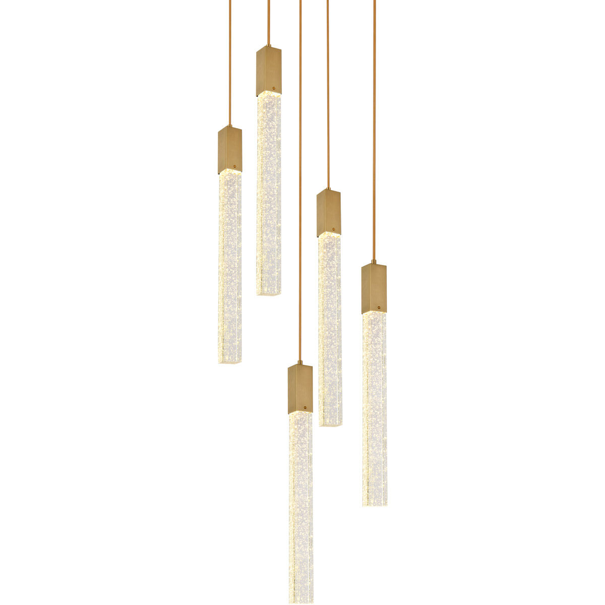 Weston 5 Light 16 inch Satin Gold Pendant Ceiling Light