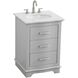 Knox 24 X 34 inch Grey Bathroom Vanity Cabinet