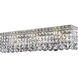 Maxime 4 Light 18 inch Chrome Vanity Light Wall Light in Clear, Royal Cut