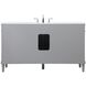 Bennett 60 X 21 X 35 inch Grey Vanity Sink Set
