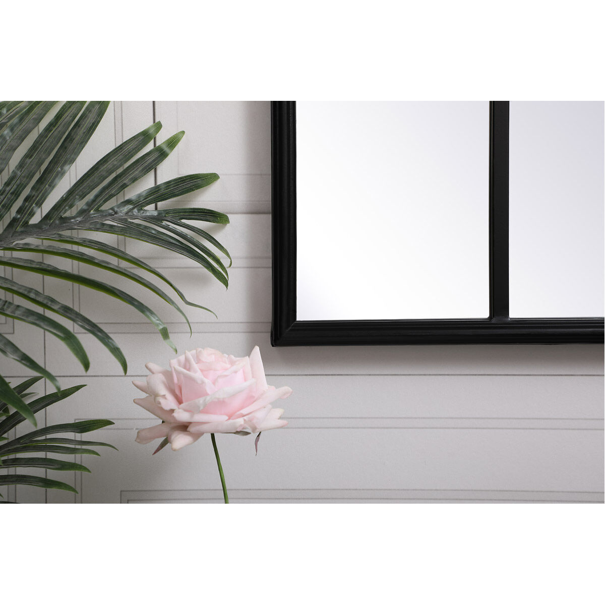 Motif 42 X 28 inch Black Wall Mirror