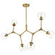 Cavoli 6 Light 28 inch Brass Chandelier Ceiling Light
