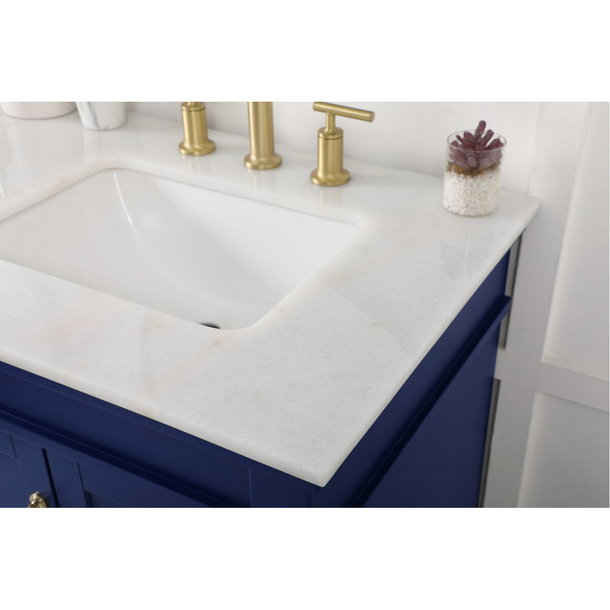 Lexington 60 X 21.5 X 35 inch Blue Vanity Sink Set