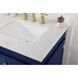 Lexington 60 X 22 X 35 inch Blue Vanity Sink Set