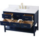 Sinclaire 48 X 22 X 34 inch Blue Vanity Sink Set