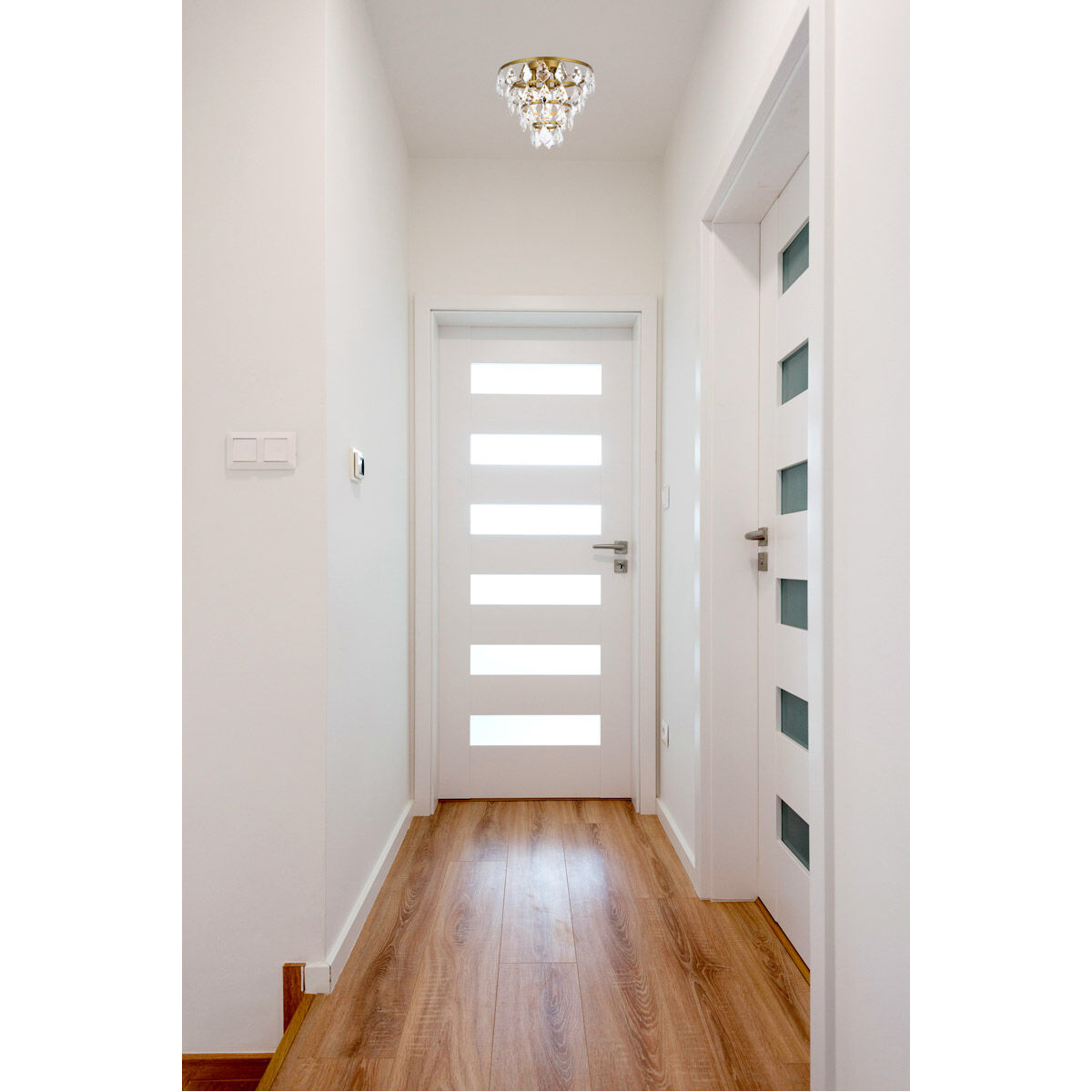 Ella 3 Light 12 inch Brass Flush Mount Ceiling Light