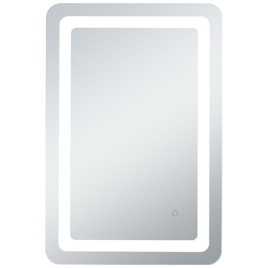 Genesis 30 X 18 inch Glossy White LED Mirror