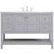Theo 48 X 22 X 34 inch Gray Vanity Sink Set