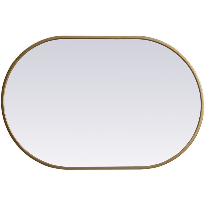 Asha 30 X 20 inch Brass Mirror in 20 x 30