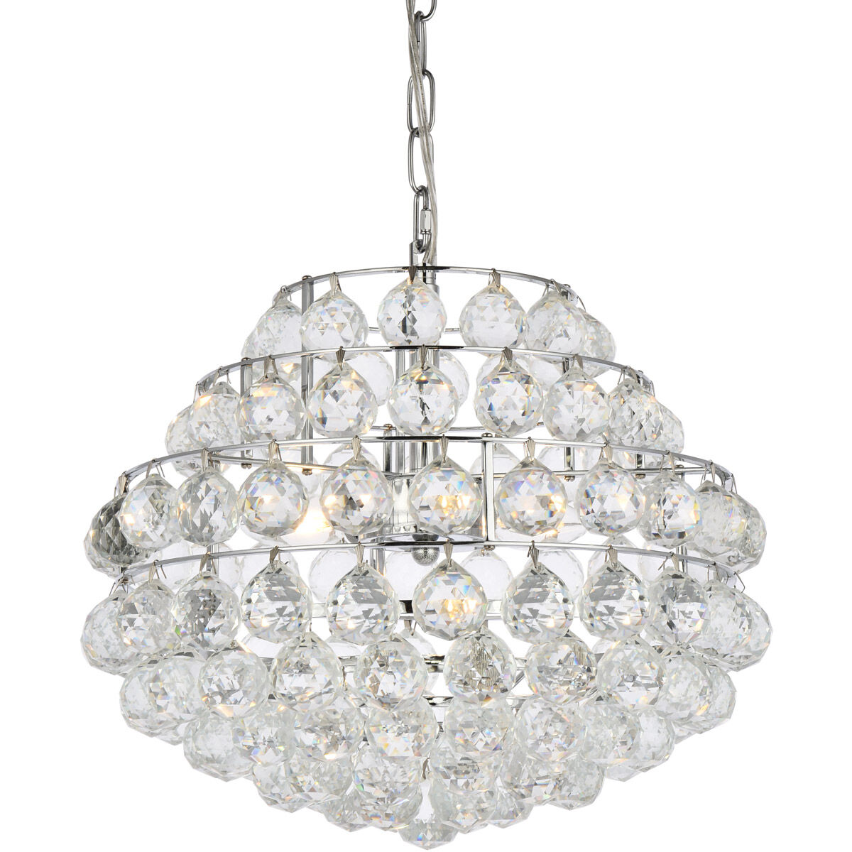 Savannah 3 Light 16 inch Chrome Pendant Ceiling Light