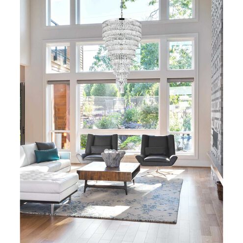 Josephine 41 Light 32 inch Chrome Chandelier Ceiling Light