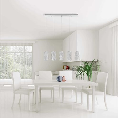 Aston 5 Light 5 inch Chrome Pendant Ceiling Light