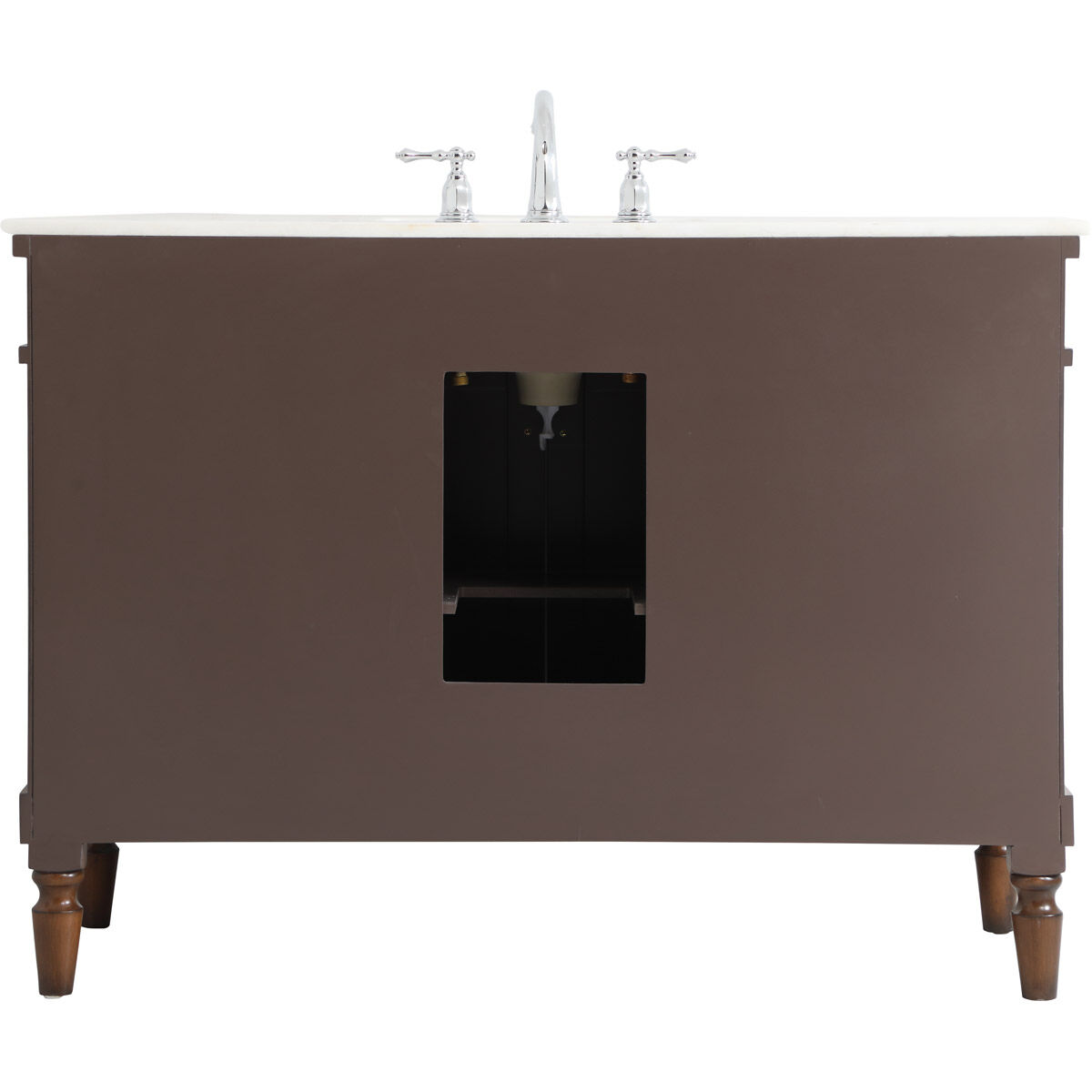Lexington 48 X 21.5 X 35 inch Walnut Vanity Sink Set