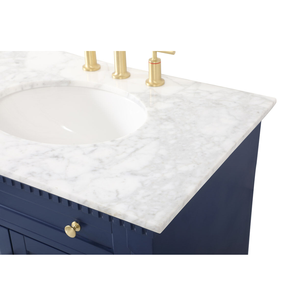 Clarence 72 X 21.5 X 35 inch Blue Vanity Sink Set