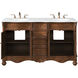 Windsor 60 X 21.5 X 35 inch Teak Vanity Sink Set