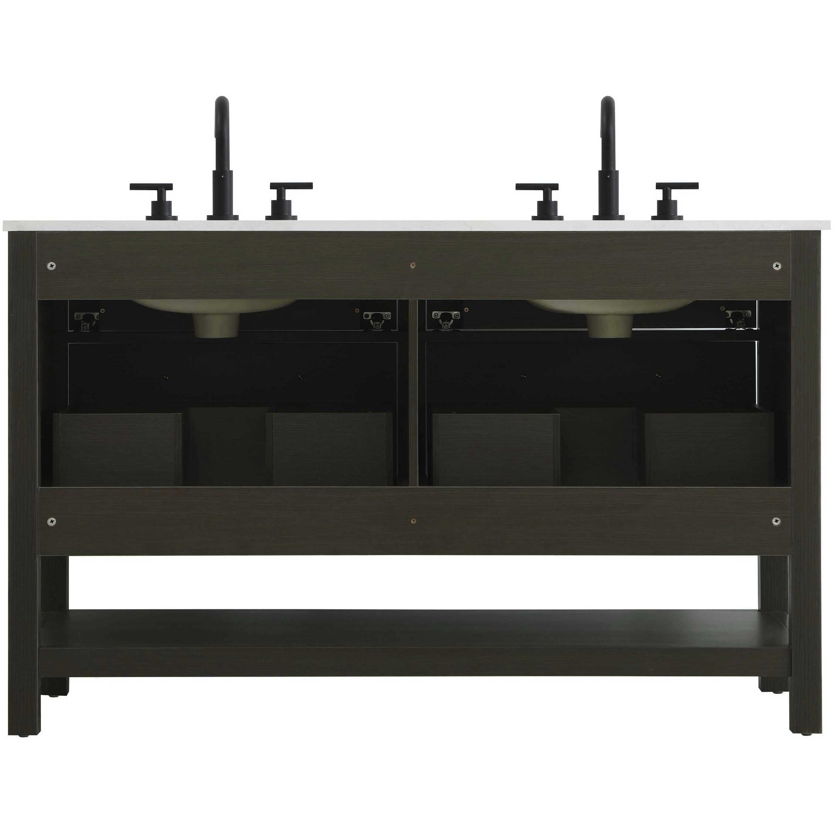 Karson 54 X 34 inch Mocha Brown Bathroom Vanity Cabinet in 2