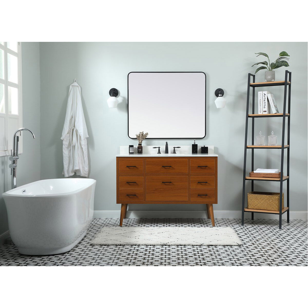 Boise 48 X 22 X 34 inch Teak Vanity Sink Set
