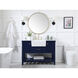 Clement 48 X 22 X 34 inch Blue Bathroom Vanity Cabinet