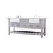 Clement 72 X 22 X 34 inch Grey Bathroom Vanity Cabinet