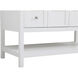 Theo 48 X 22 X 34 inch White Vanity Sink Set