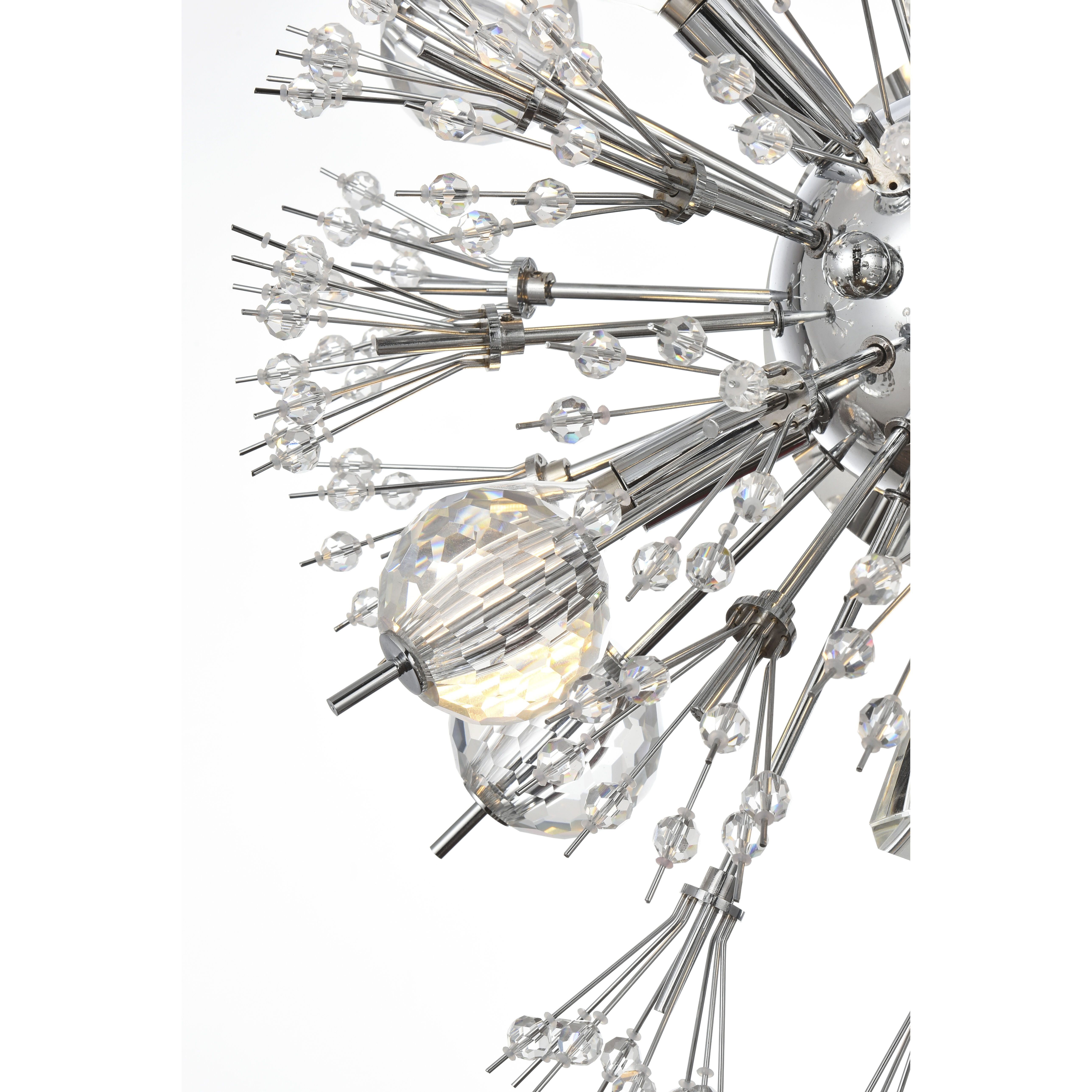 Vera 4 Light 14 inch Chrome Wall Sconce Wall Light, can be Flush Mounted