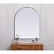 Ayra 42 X 33 inch Silver Mirror in 33 x 42
