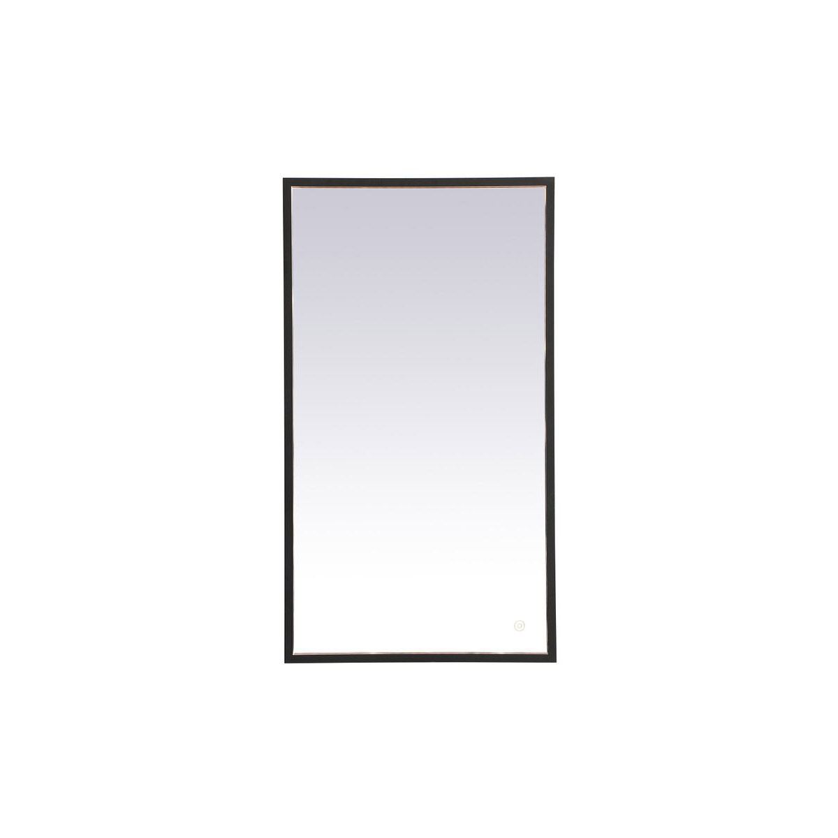 Pier 36 X 18 inch Black LED Mirror