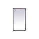 Pier 36 X 18 inch Black LED Mirror