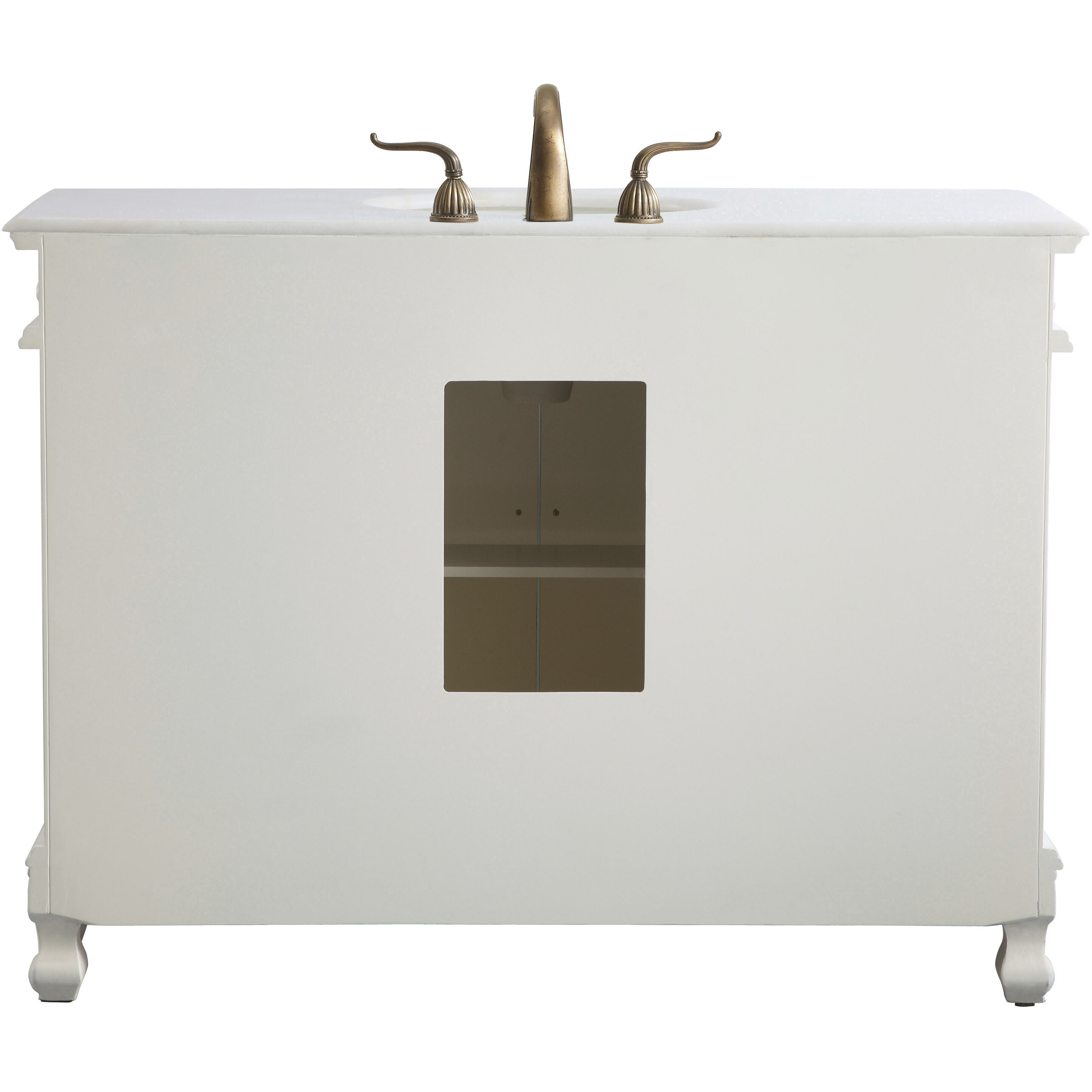 Bordeaux 48 X 22 X 36 inch Antique White Vanity Sink Set