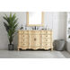 Danville 60 X 21 X 36 inch Light Antique Beige Vanity Sink Set
