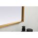 Blaire 36 X 30 inch Brass Mirror