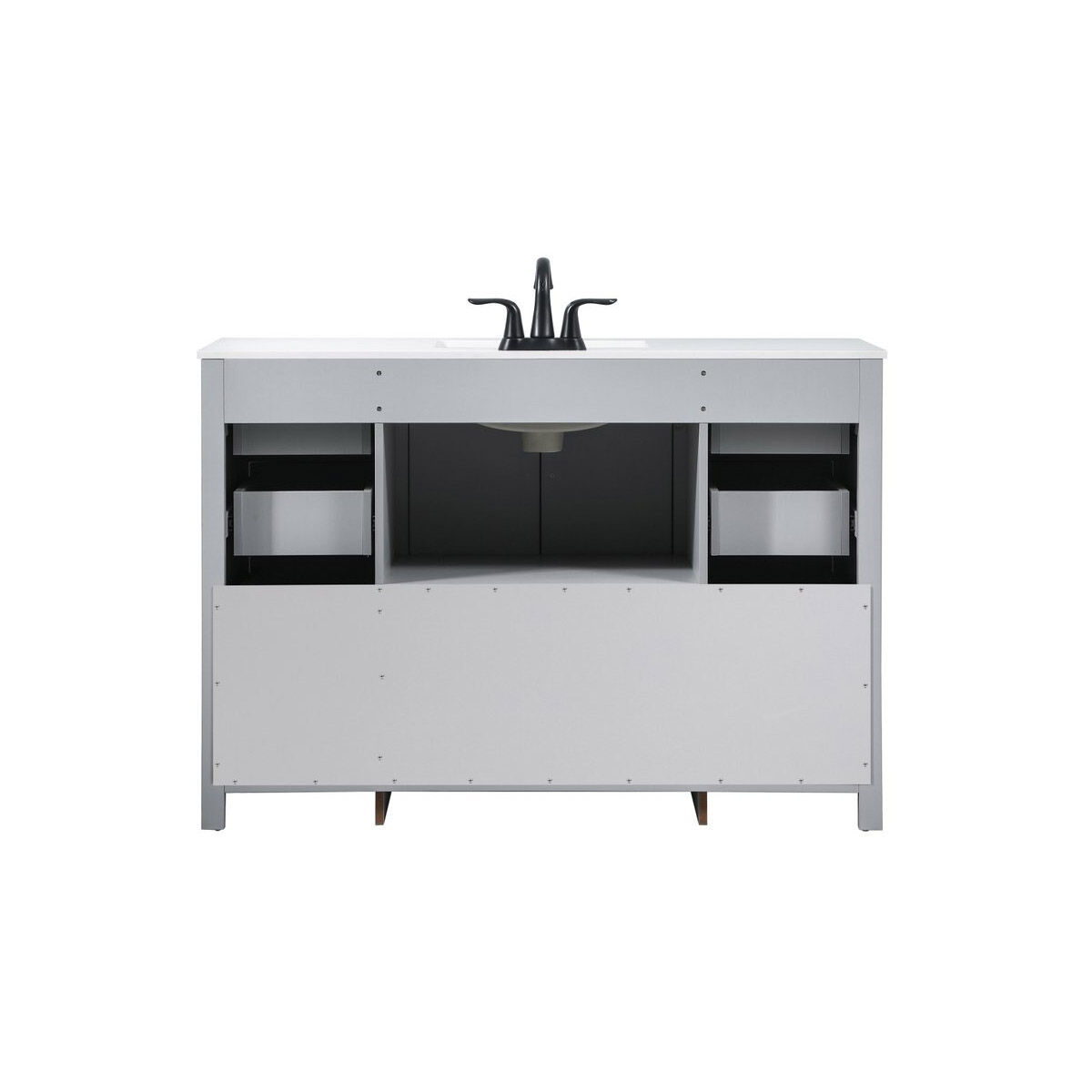 Grant 48 X 19 X 34 inch Grey Vanity Sink Set in Not Included