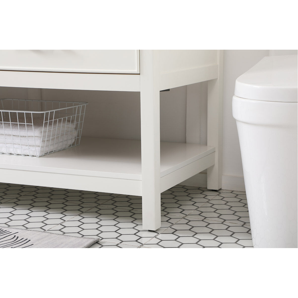 Sinclaire 72 X 22 X 34 inch White Vanity Sink Set