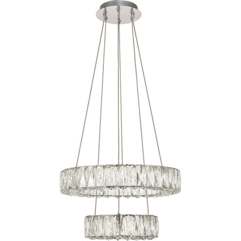 Monroe LED 18 inch Chrome Pendant Ceiling Light