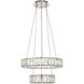 Monroe LED 18 inch Chrome Pendant Ceiling Light