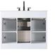Alden 42 X 35 inch White Bathroom Vanity Cabinet
