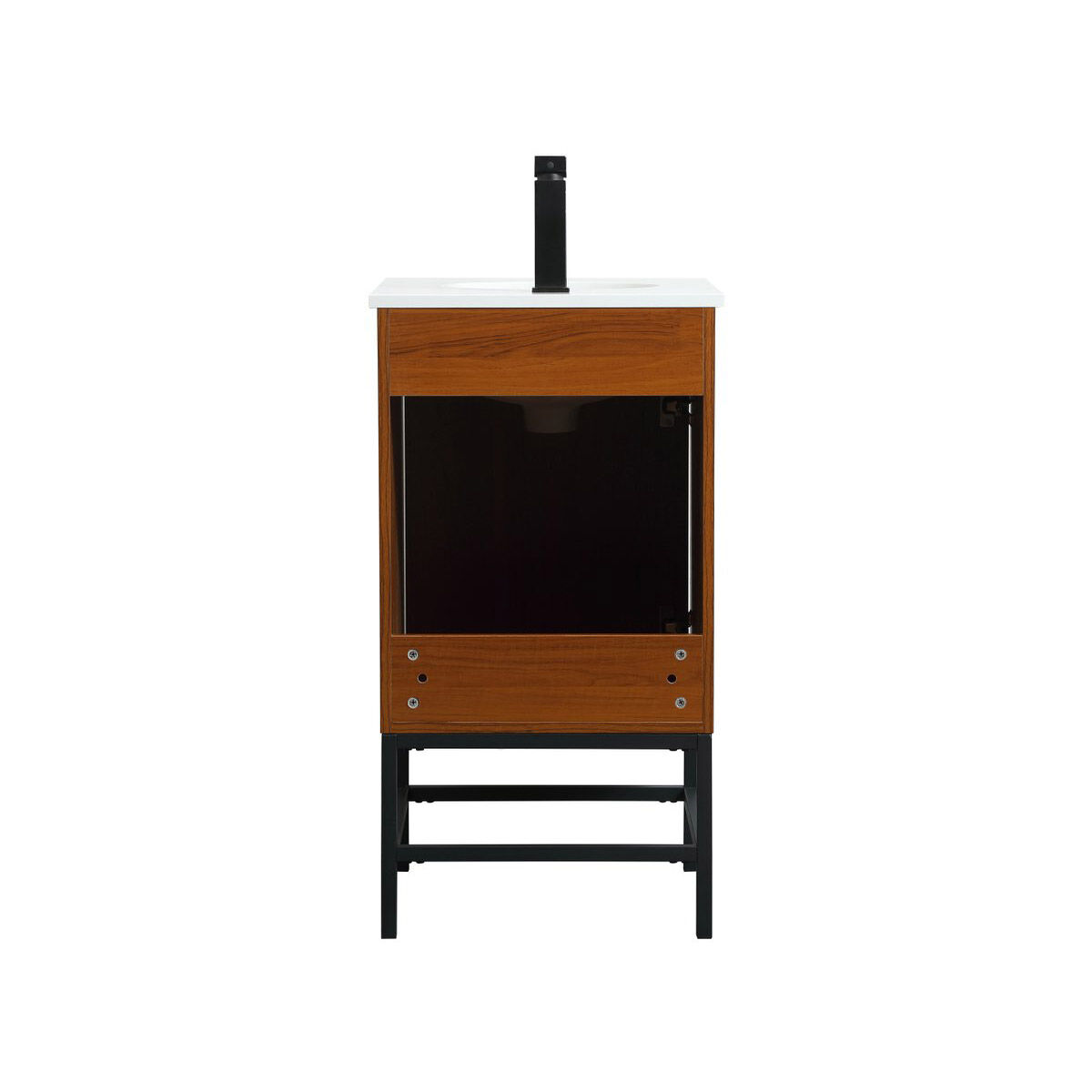 Eugene 19 X 18 X 33.5 inch Teak Vanity Sink Set