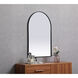 Ayra 40 X 27 inch Black Mirror in 27 x 40