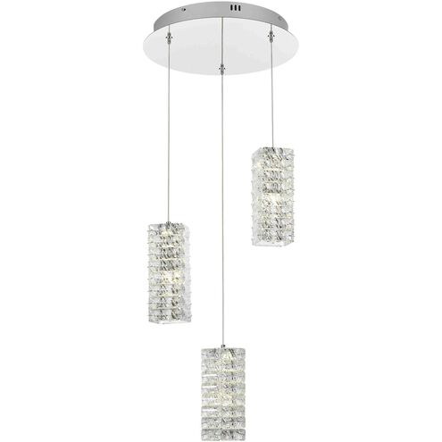 Aston 3 Light 16 inch Chrome Pendant Ceiling Light