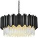 Willow 8 Light 24 inch Black Chandelier Ceiling Light
