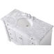 Wesley 48 X 22 X 35 inch White Vanity Sink Set