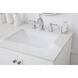 Theo 60 X 22 X 34 inch White Vanity Sink Set