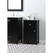 Adian Black Bathroom Storage Cabinet