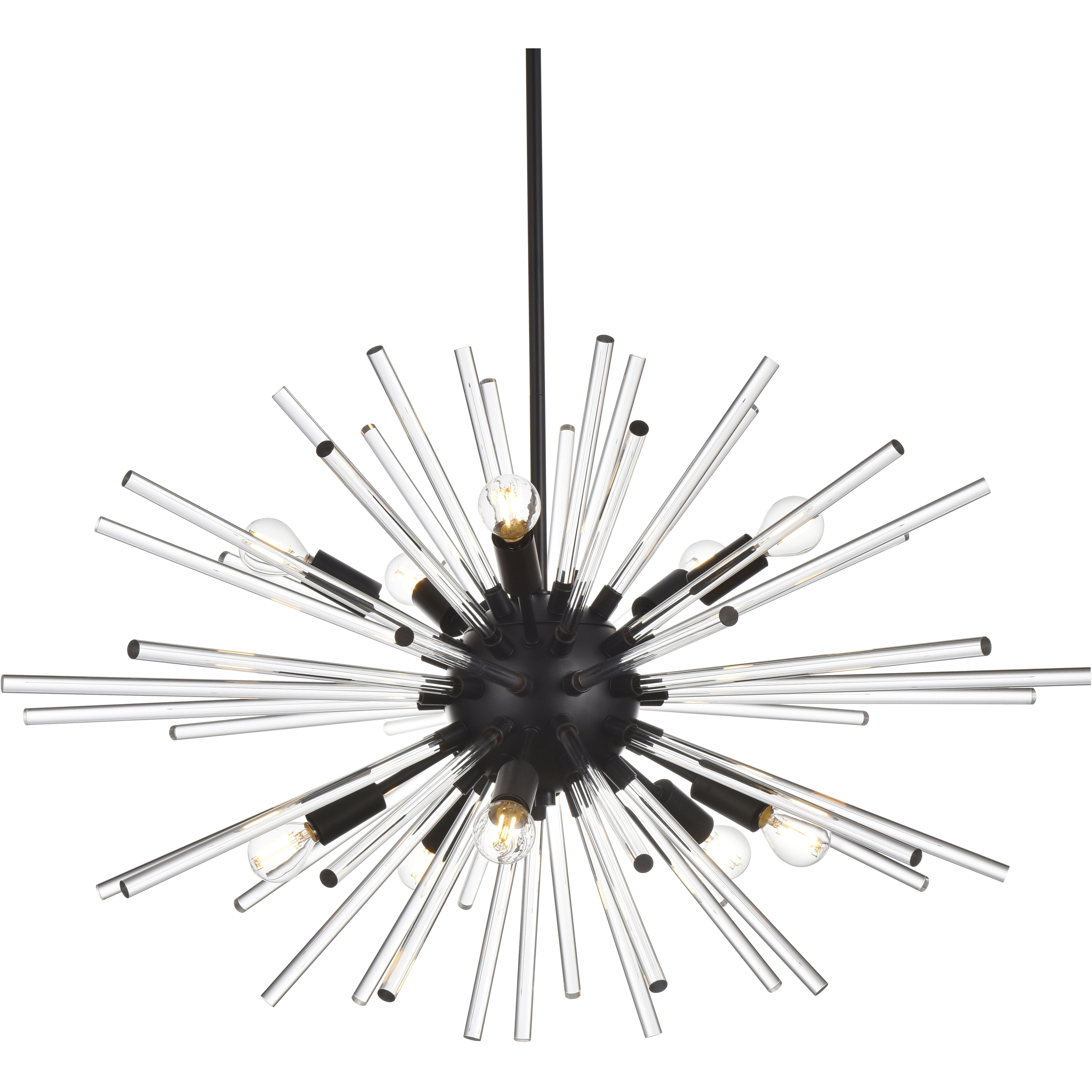 Sienna 10 Light 32 inch Black Pendant Ceiling Light