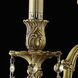 Monarch 3 Light 14 inch French Gold Wall Sconce Wall Light in Golden Teak, Royal Cut