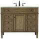Park Avenue 42 X 21.5 X 35 inch Driftwood Vanity Sink Set in Dark Walnut