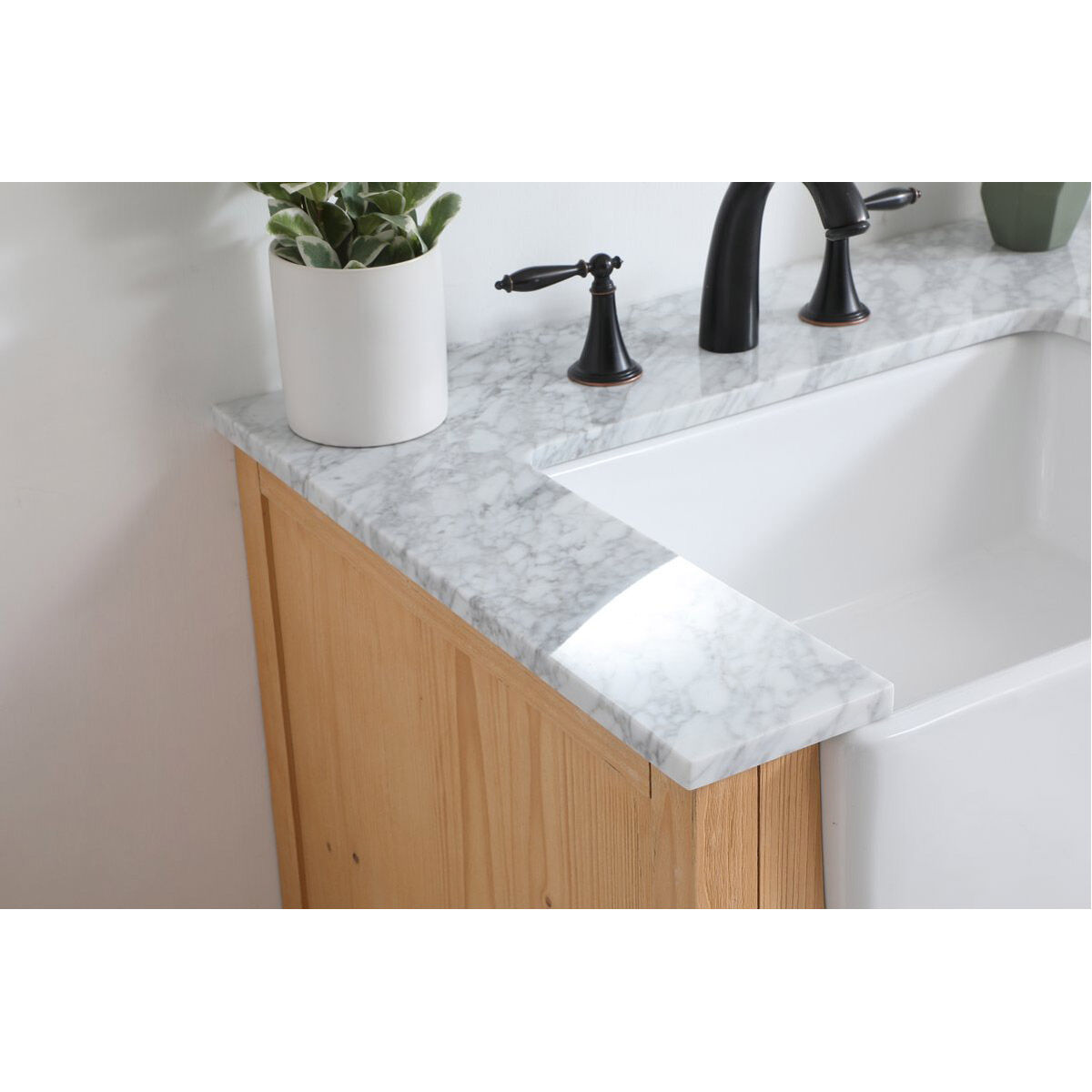 Franklin 36 X 22 X 35 inch Natural Wood Bathroom Vanity Cabinet