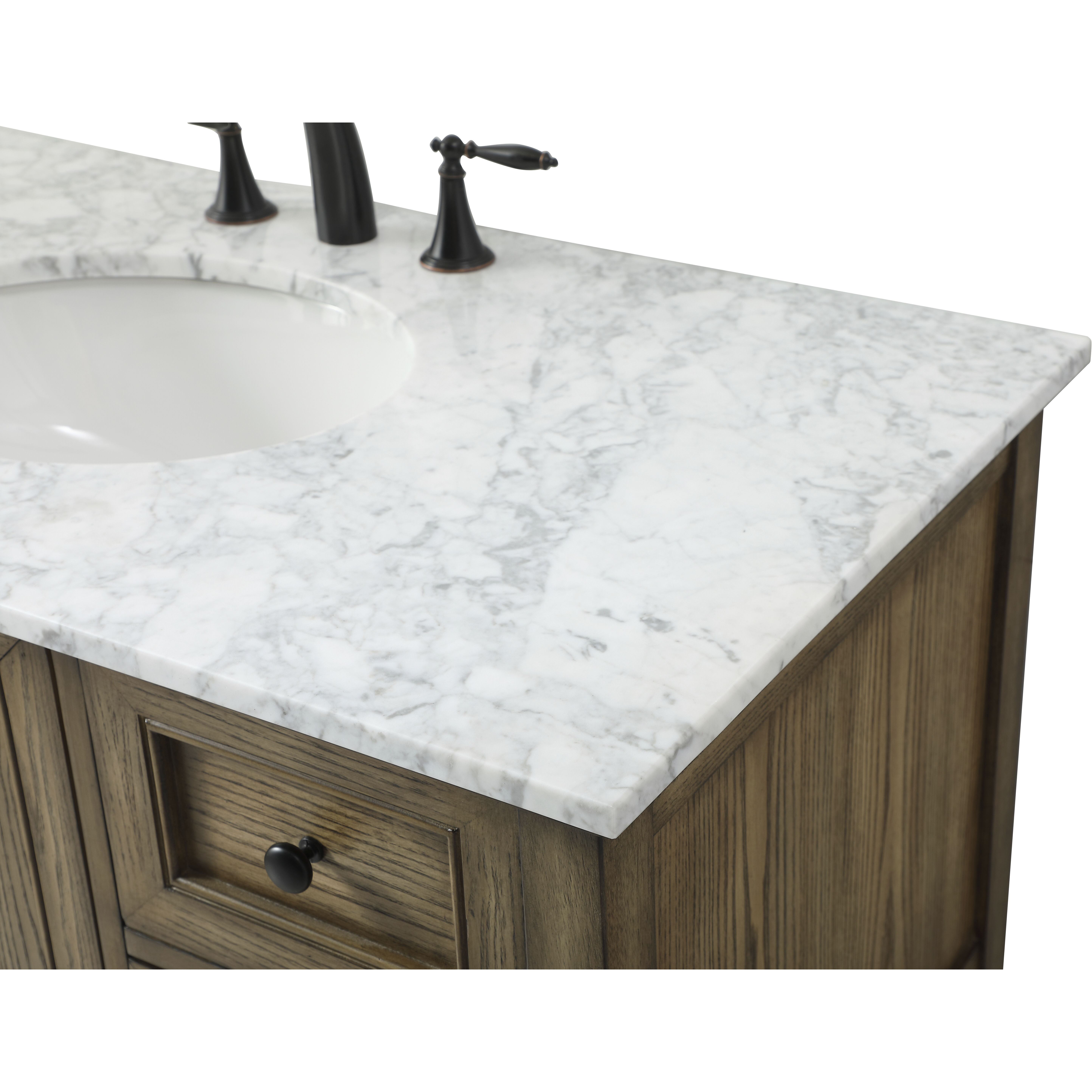 Metropolis 42 X 22 X 34 inch Driftwood Vanity Sink Set